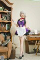 Coser @ 蜜汁 猫 裘 Vol.046: 贞德 女仆 (40 photos)